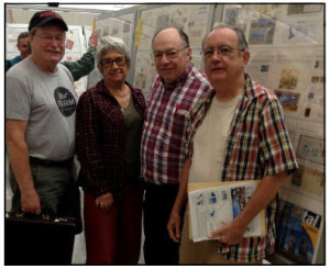 Shown in the picture below (L-R): Bradley, Barbara, David McNamee (COALPEX Exhibits), and Larry. Nancy is the photographer.